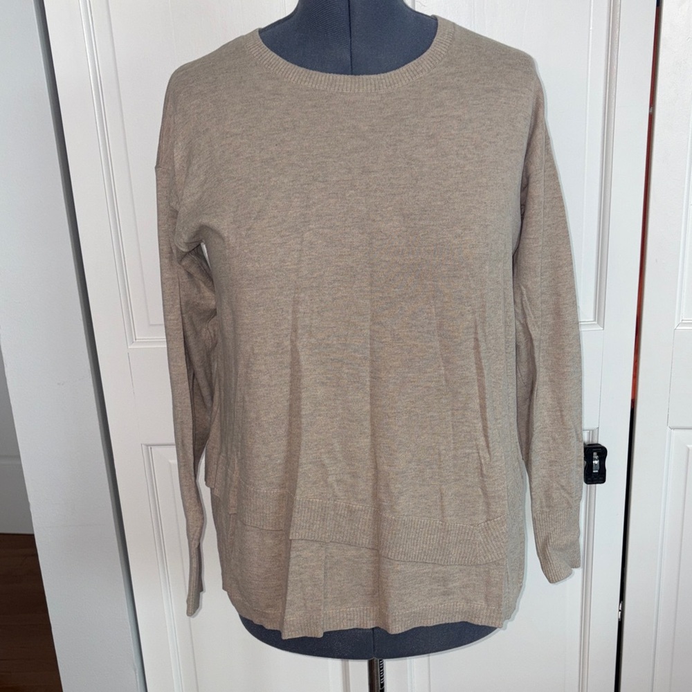 Cabi Women's Beige Crewneck Sweater